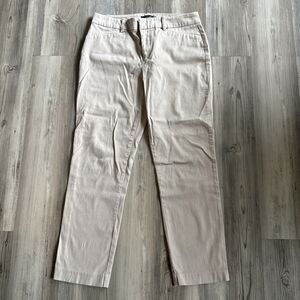 Lord & Taylor KELLY ANKLE Longueur Cheville beige textured pants - Size 8